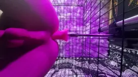 Max speed Fuckbot in my cage