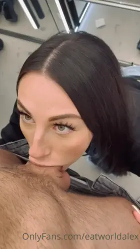 Changing Room Blowjob
