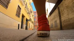 made this for you: He was so horny he came over my chucks in the park - (OC)