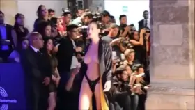 Alejandra Guilmant topless on a runway