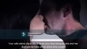 Honey, dear! Why not you sleep on the couch tonight Mark and I need some privacy tonight!