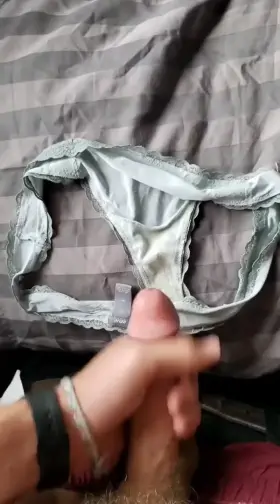 My friend gave me underwear so obviously I'm going to cum on them