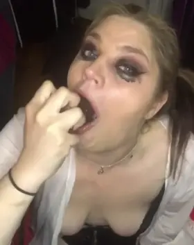 A good throat whore isn't afraid to get messy.......in fact it's a must! :)