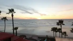 Having fun on the balcony