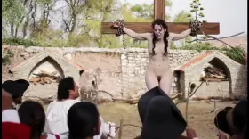 Whipped in front of the approving angry mob - Amy Hesketh in Olalla (BO2014)