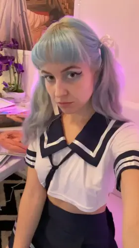 Just a frisky schoolgirl with no panties on, in need of your cum 🥰