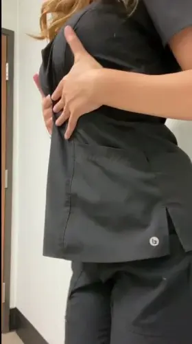 I love showing what's underneath my scrubs