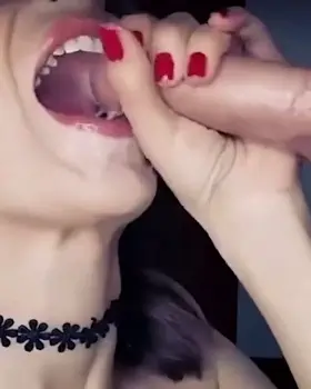 Beautiful cumslut taking a hot load of cum in her mouth