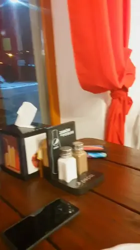 Christmas outing to a restaurant, so it couldn't be without boobs.