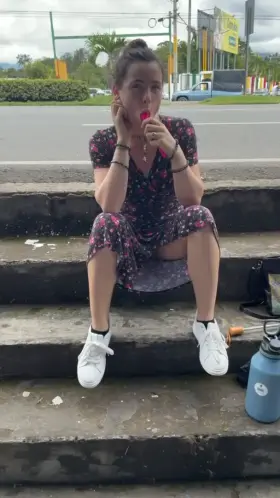 Took her vibrating egg toy into town... and got caught