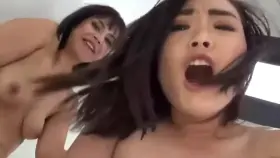 [FFM] Hot Asian Babe Gets Her Pussy Filled While Riding
