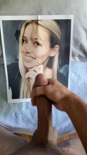 Blonde Cutie Gets Covered in BBC Cum ;)