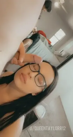 Licked from the glasses