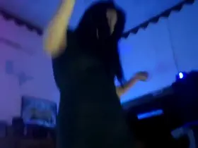 Hot girl cheering up the bar