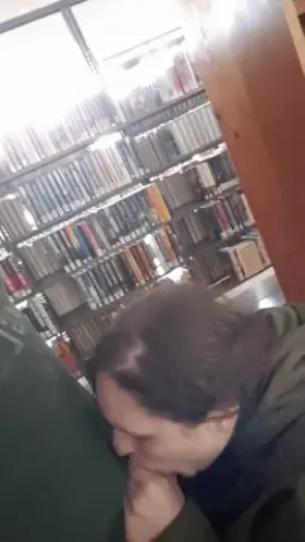 Sucking dick at work is such a thrill!