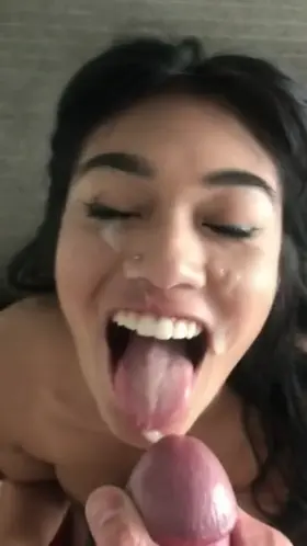 Asian babe excited for a facial