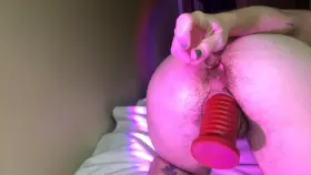 glass dildo can barely fit in my ass