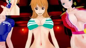 Futa Nami Nico Robin and Boa Hancock Dominate (Bruhchenko69) [ One piece ]