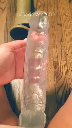 About 13 inches to fill you up! Resist all you want...this is going ALL the way in! [oc][domme]