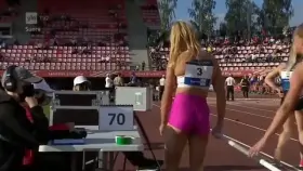 Finnish pole vaulter Saga Andersson 🍑