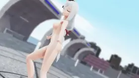 *GIF* Shenhe (MMD Lepus) [Genshin Impact]