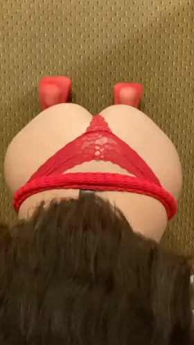 Brunette swallows Black dick