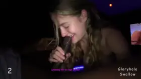 Girl sucks dick and asks if she can fuck it which shocks the director