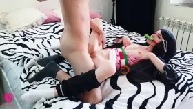 Cute house demon Nezuko fucked missionary