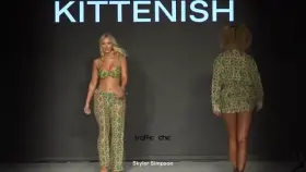 Barely contained on the catwalk