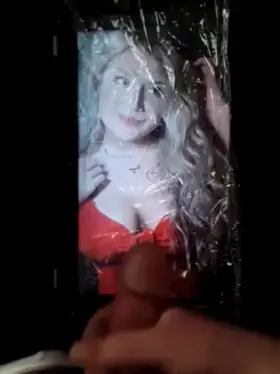 I shot a huge load for this big-titted blonde