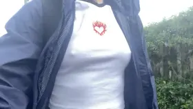 I love to lift my shirt while I walk!