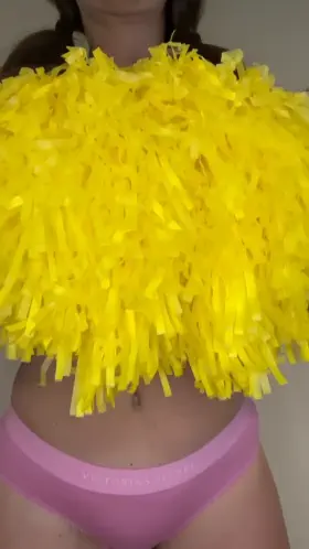 Do you like my pom-poms? (reveal)