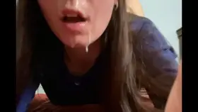 Got covered and was still ready for more 💦😜 Join my OF to see the rest and more 😘😘