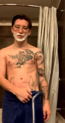 Got a little distracted during my shave;)