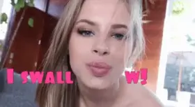 Caption Sissy Swallowing 👌🥰😍