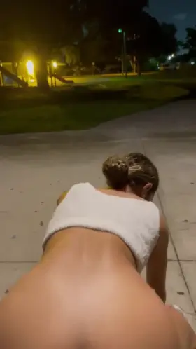 having some fun in the park