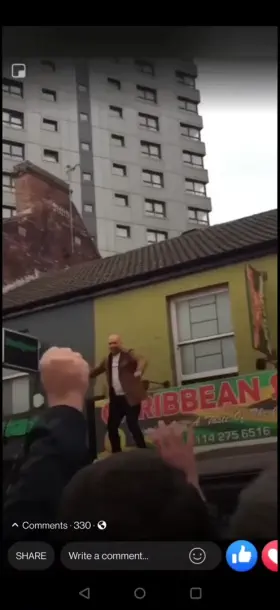 HMFT after I jump on a bus shelter