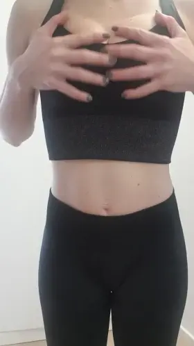 You don't mind me peeling my sweaty clothes a(f)ter gym, right?