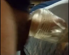 Vocal Fleshlight fuck and cum