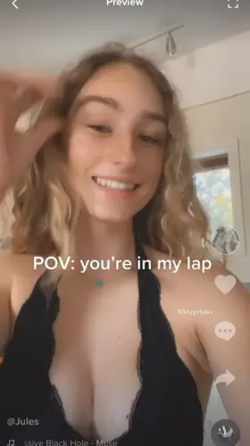 Here’s a new angle of my boobs 😉