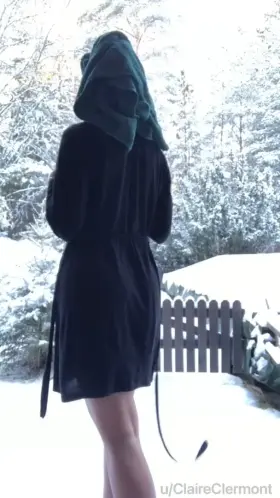 Hot enough to melt the snow around me