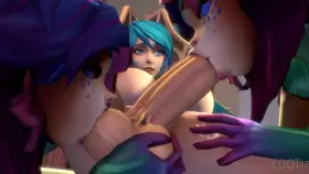 Futa Sona gets sucked by Neeko (Coot27) [League of Legends]