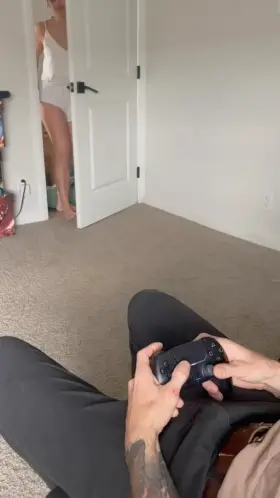 Can I suck your cock while you play? 😈