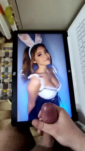 Another Tiktok slut sprayed with my cum! She's begging for yours too! Her Tiktok is Ktmurch! 🤤😍