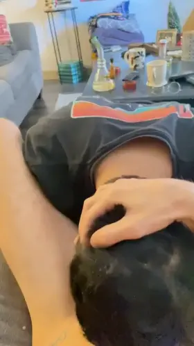 Made him choke on my dick