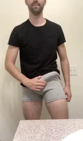 Someone able to come take care of my morning wood?