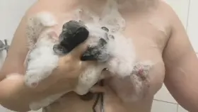 Do you like soapy shower titties?