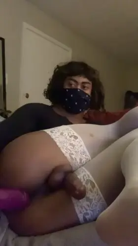 enjoying my BBC dildo! ♠️