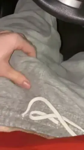 One of the last ones out of the store before it closes, hope the cute clerk saw the surprise at the end