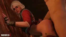 Ciri against the wall (MrRed1) [The Witcher 3]